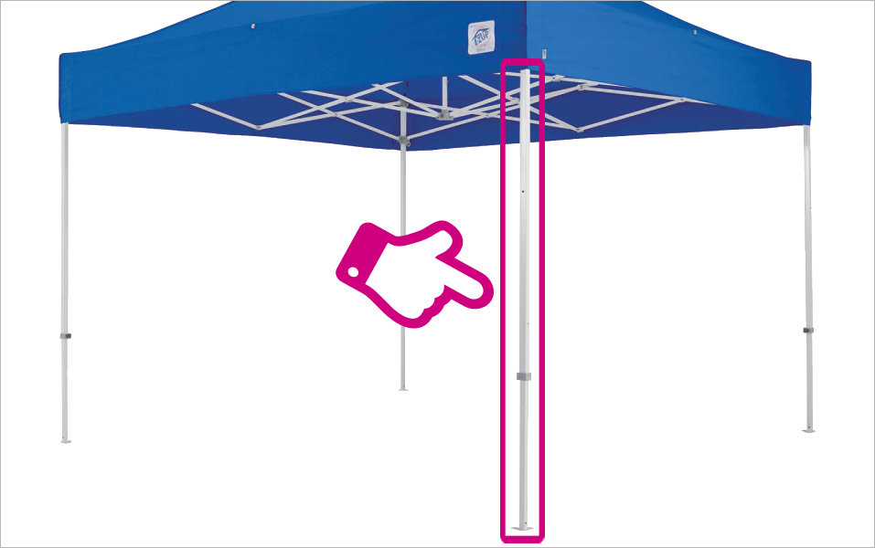 イージーアップの支柱