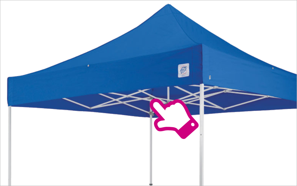 イージーアップテントのトラス