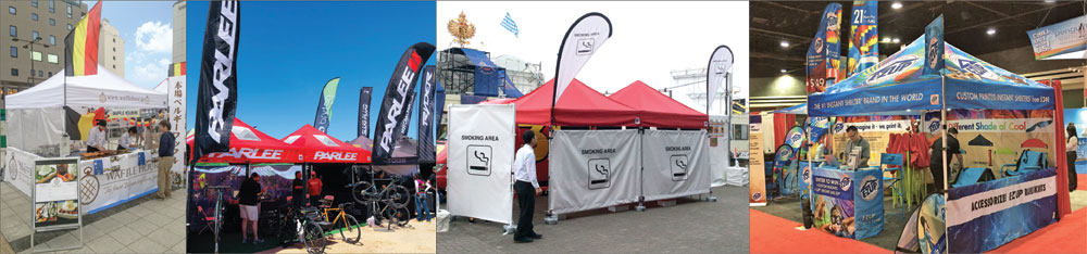 イベントでのテント使用例