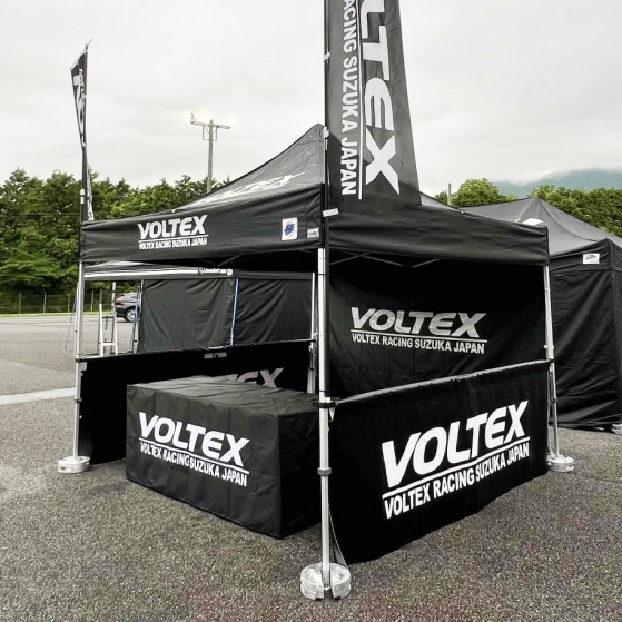 鋳物ウエイトを使用したイージーアップテント