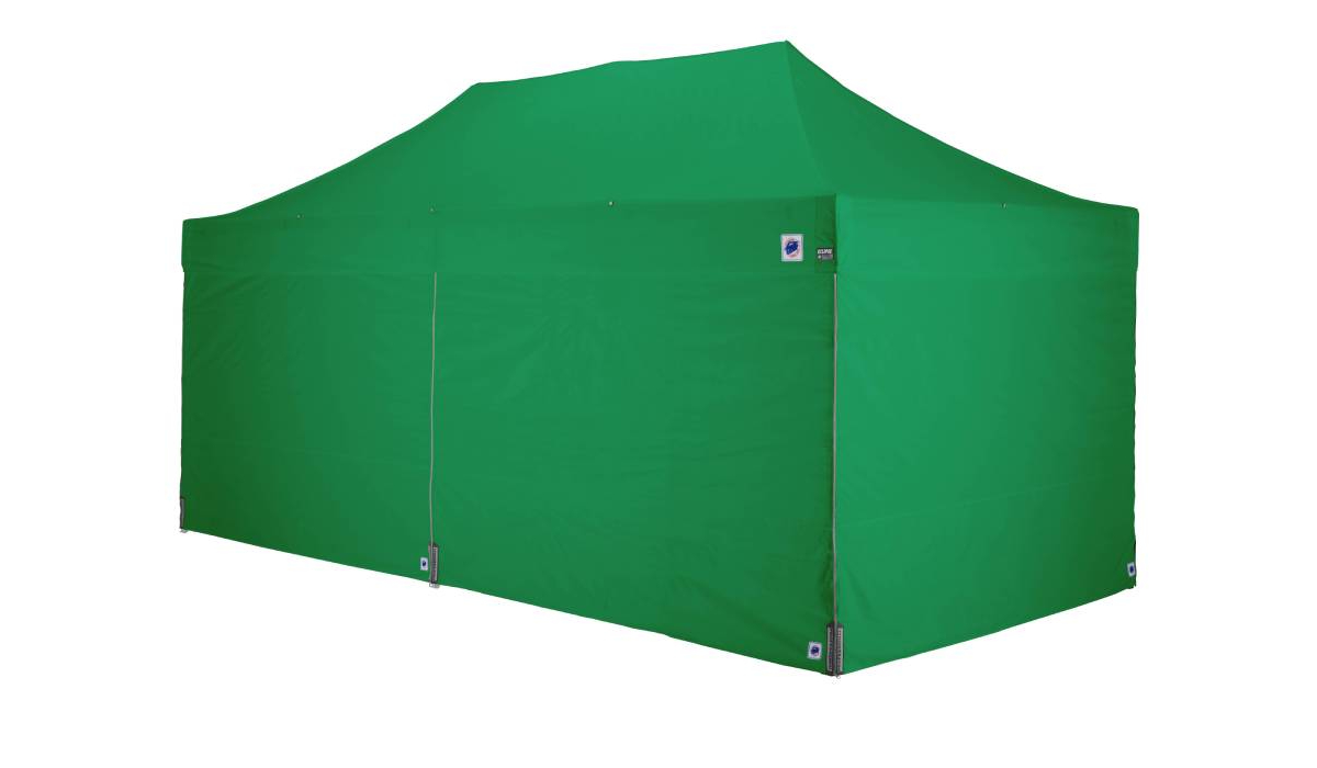 医療・防災用テントセット／6m（4方幕）スチール(グリーン)