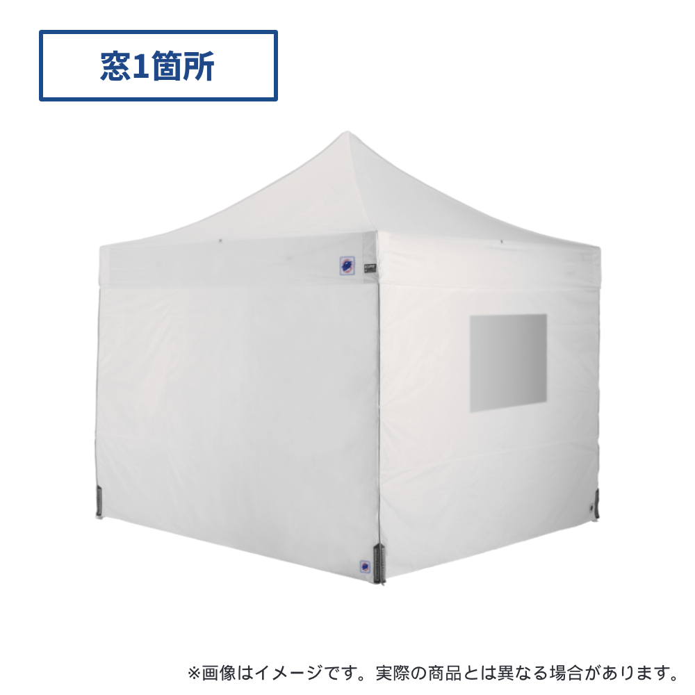 医療・防災用テントセット／3m（窓）スチール(窓1箇所（ホワイト）)