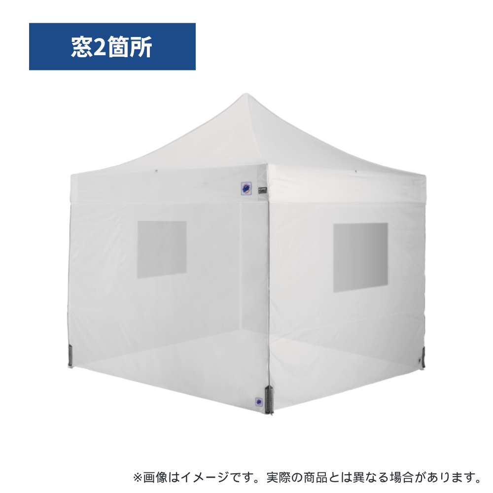 医療・防災用テントセット／3m（窓）スチール(窓2箇所（ホワイト）)