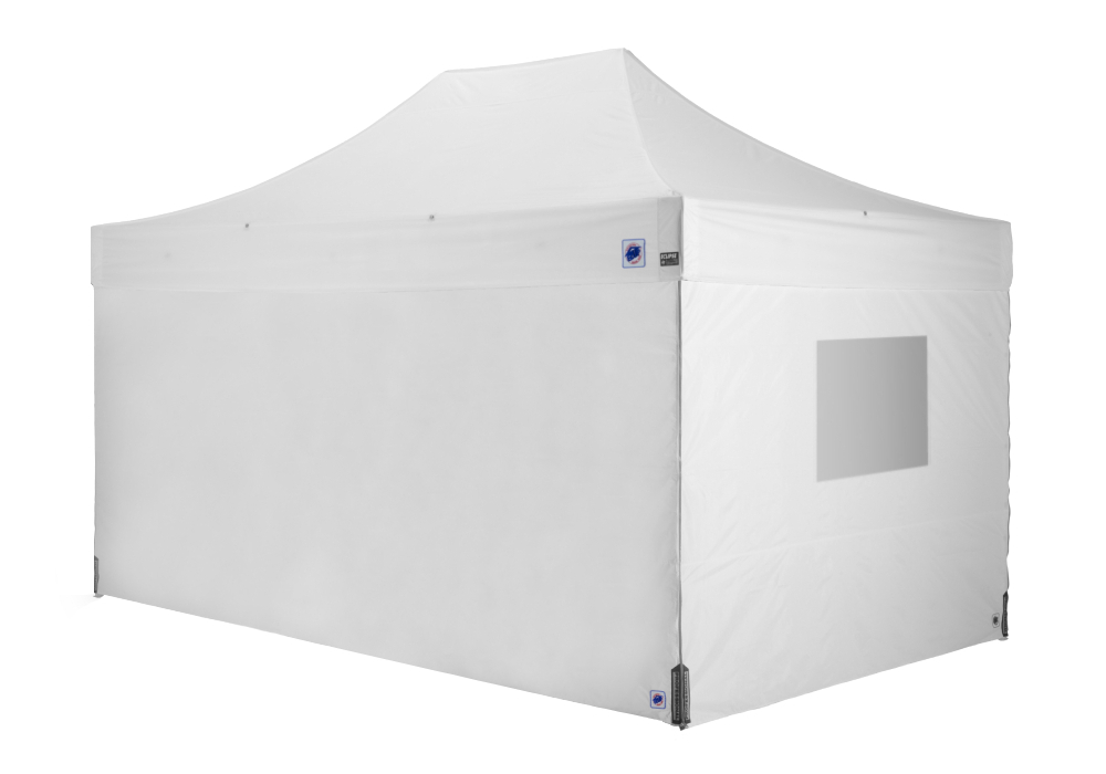 医療・防災用テントセット／4.5m（窓）スチール(窓1箇所（ホワイト）)