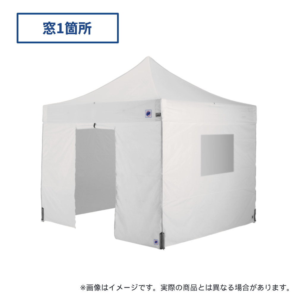 医療・防災用テントセット／3m（窓・出入口）スチール(窓1箇所・出入口（ホワイト）)