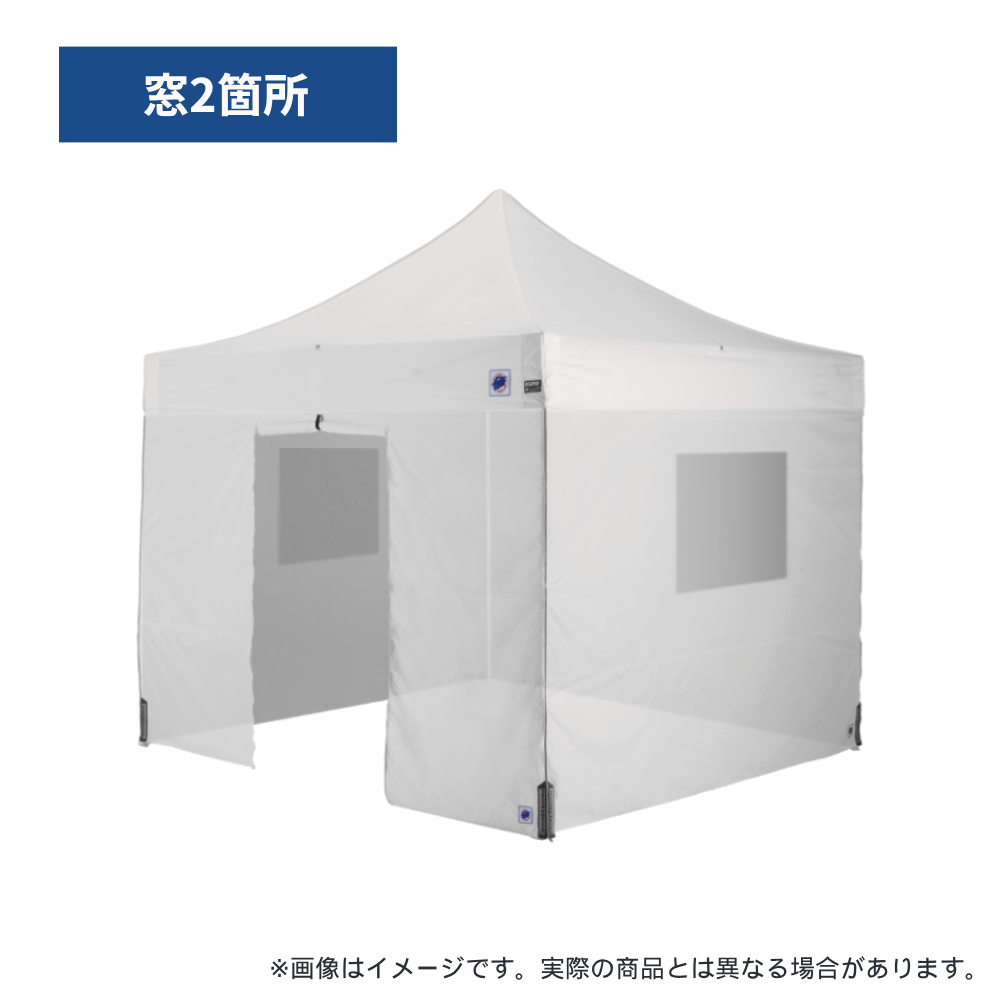 医療・防災用テントセット／3m（窓・出入口）スチール(窓2箇所・出入口（ホワイト）)