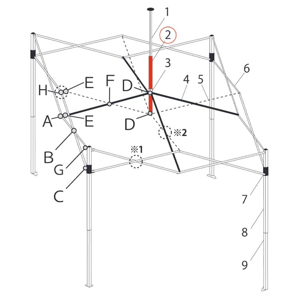 ﾋﾟｰｸﾎﾟｰﾙ下部 (DR30-08用)