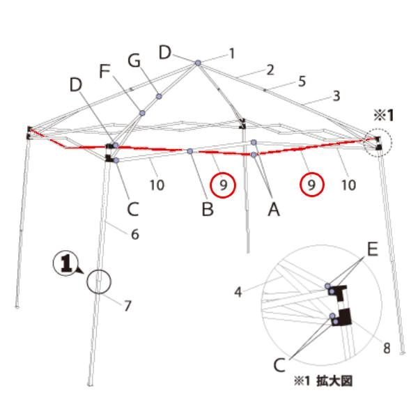 ﾄﾗｽA1320mm (DMJ35-12用)