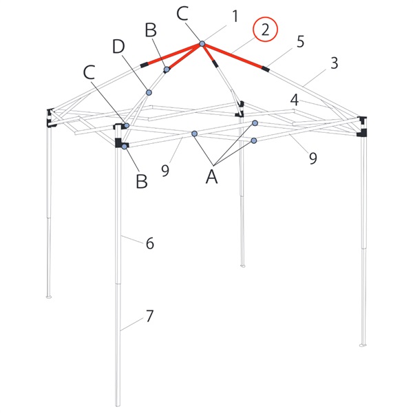 ﾋﾟｰｸﾄﾗｽ先端 (ﾋﾞｭｰ/L型用)
