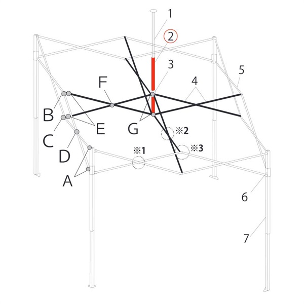 ﾋﾟｰｸﾎﾟｰﾙ下部 (ｴﾝﾃﾞﾊﾞｰ30~60用)
