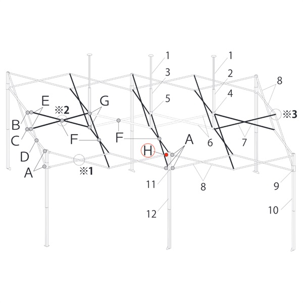 ﾎﾞﾙﾄｾｯﾄH (ｴﾝﾃﾞﾊﾞｰ60用)
