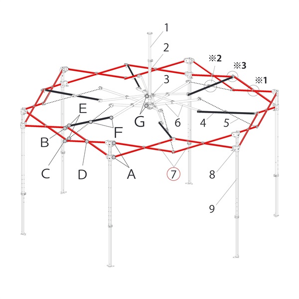 ﾄﾗｽ大11305ｍｍ (ﾊﾌﾞ用)