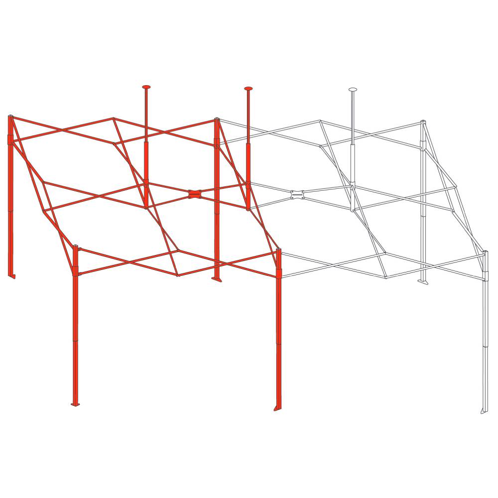 完成フレーム デラックス用 (3×6m) 【スチールA】