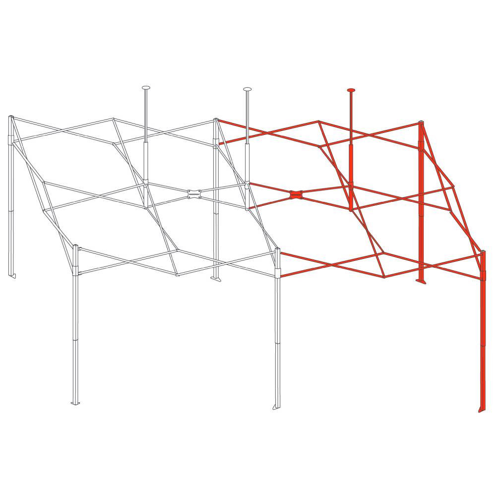 完成フレーム デラックス用 (3×6m) 【スチールB】