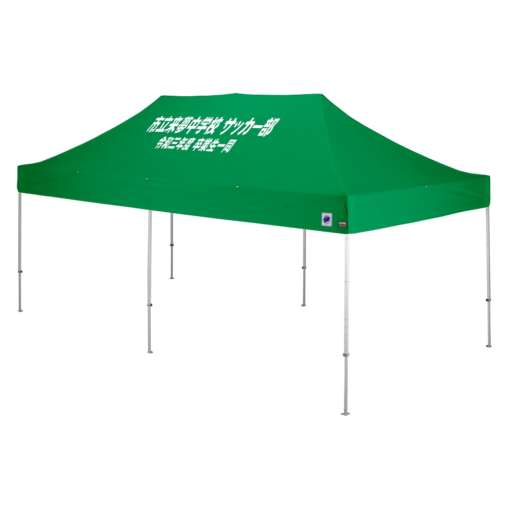 デラックス (3×6m) 名入れ傾斜部 アルミ(グリーン)