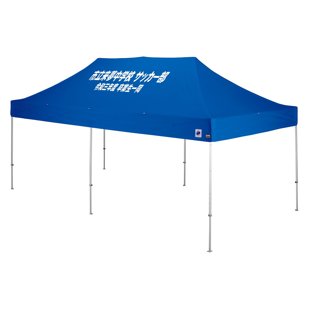 デラックス (3×6m) 名入れ傾斜部 スチール(ブルー)