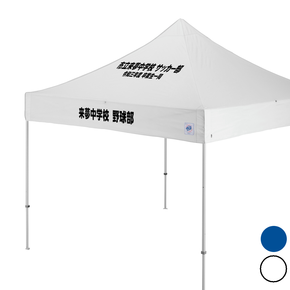 ドリーム (3×3m) 名入れ傾斜部+垂幕部