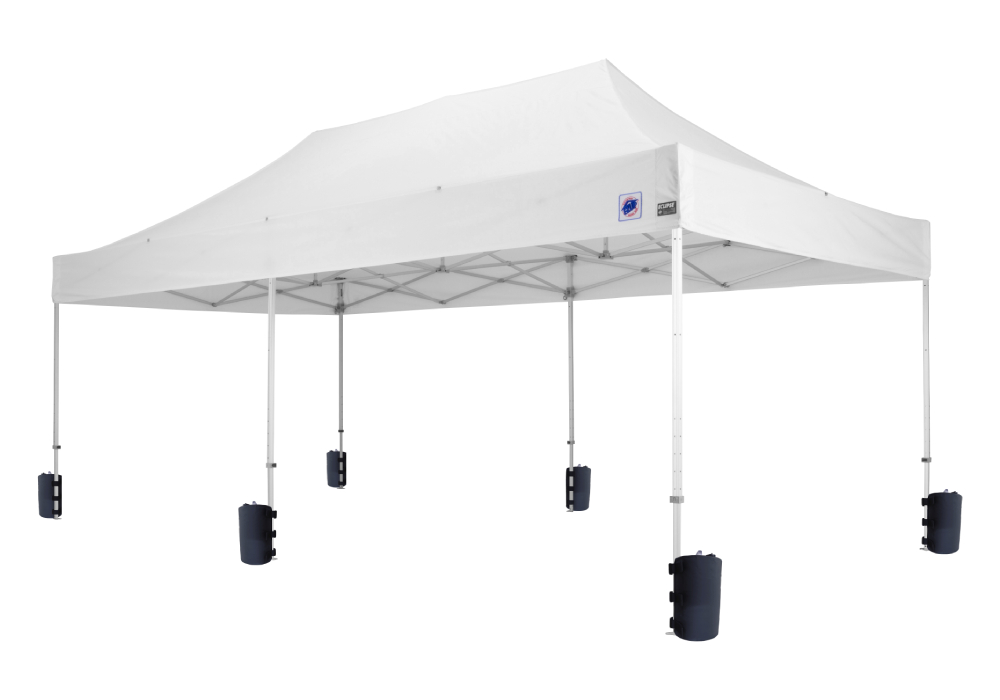 デラックス (3×6m) スチール＋水ウエイトセット(ホワイト)